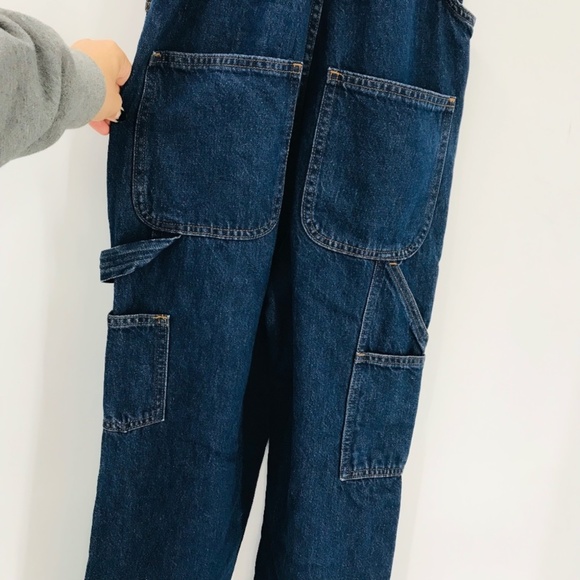 Sunday Best Utility Cargo Denim Straight Leg Overalls Size XXS - Picture 9 of 10